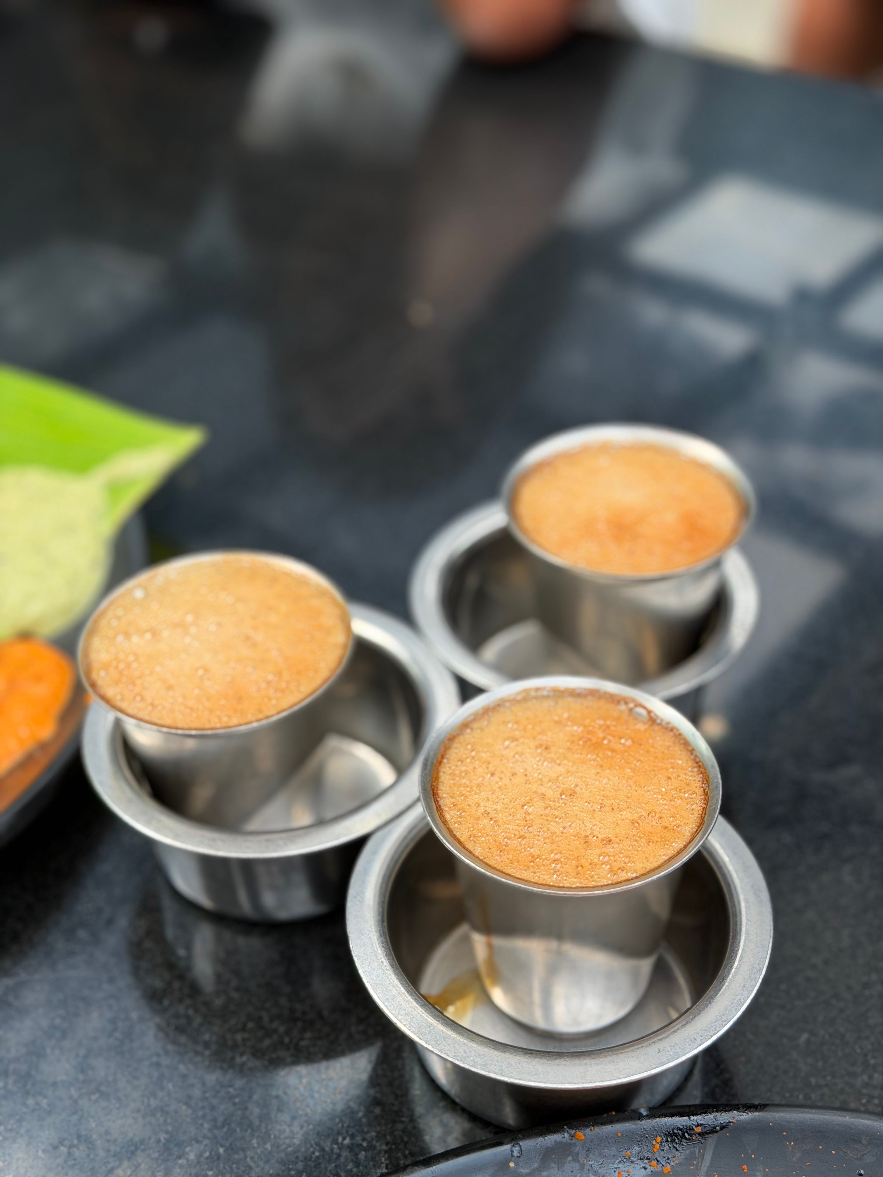 Video of sukku kaapi being poured